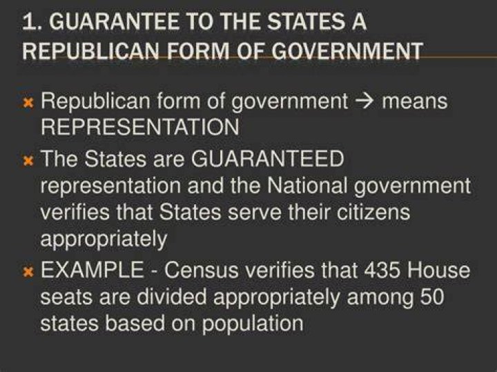 Does the Constitution guarantee a republican form of government?