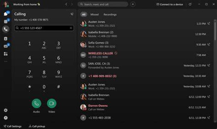 How do I contact Webex by phone?