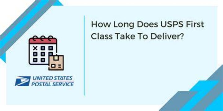 How long does it take to get a USPS First Class package?
