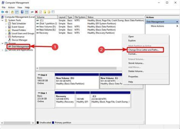 What is a drive letter in Windows?
