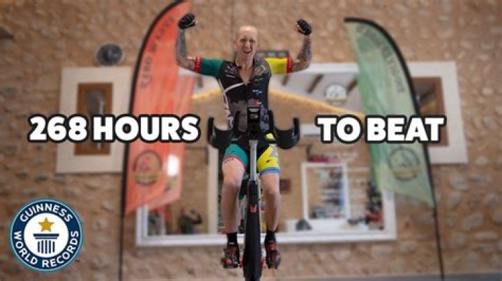What is the Guinness World Record for cycling?