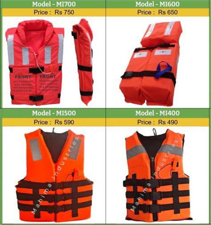 What is the price of life jacket?