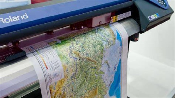 What is used for printing maps?