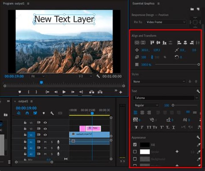 Where is the text panel in Premiere Pro?